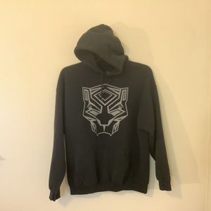 Hoodie Black Panther Icon Logo Pullover Adult Unisex Hoodie Mens Size XXL